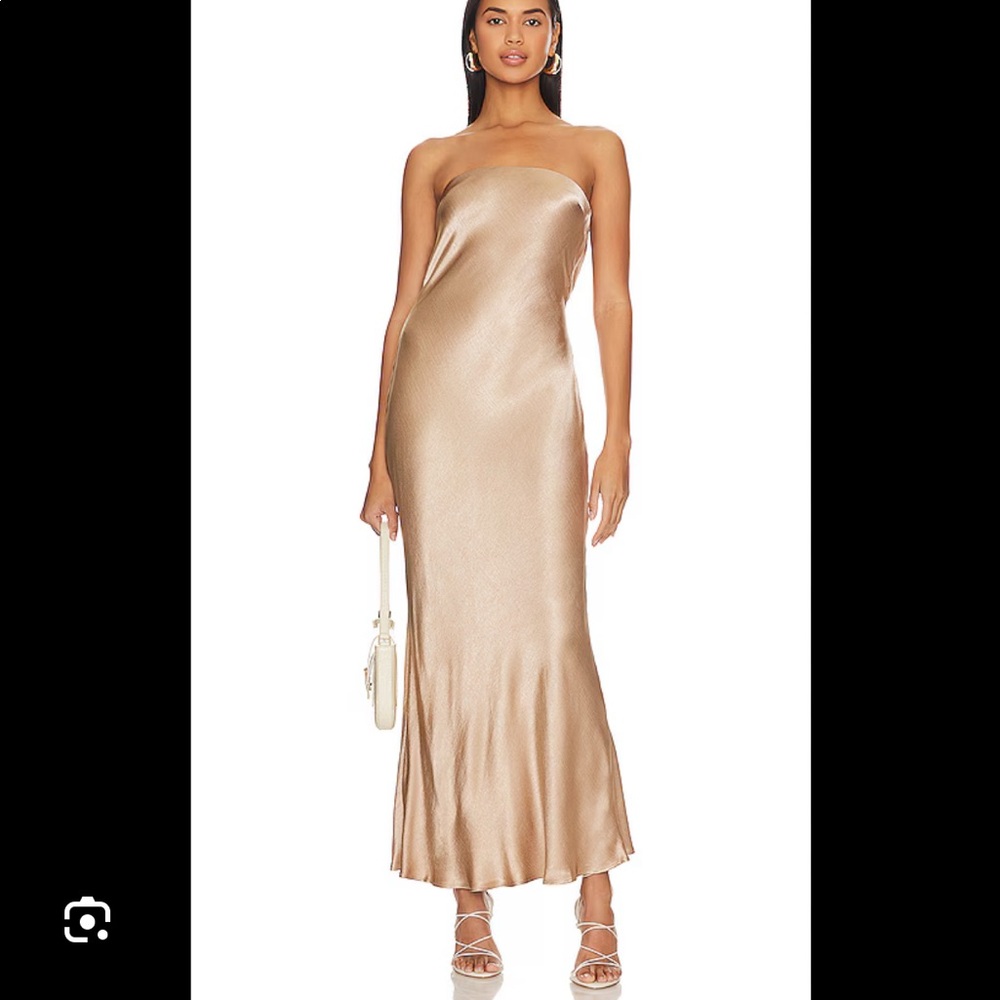 Bec and Bridge Moondance Strapless Dress - Golden